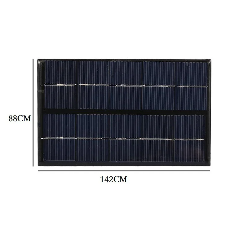 2W 5V Solar Panel Charger For Power Bank Polycrystalline Solar Cell DIY Solar Chargr System For 3.7V Battery Light