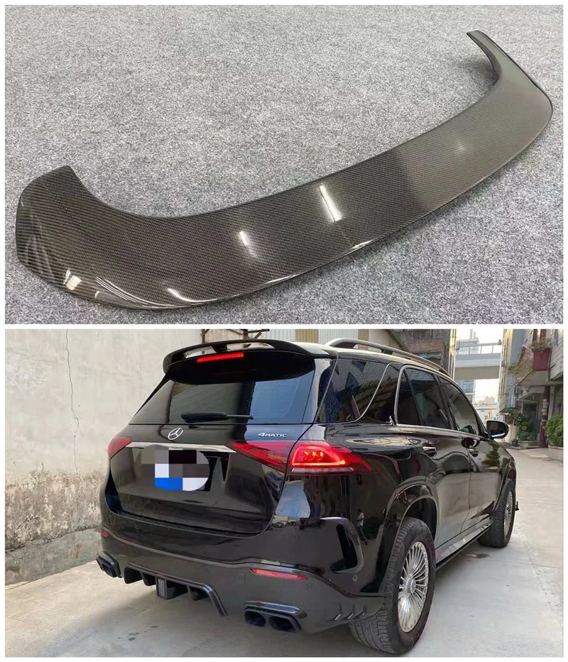 High quality Carbon Fiber Car Rear Wing Trunk Lip Spoiler For Mercedes-Benz GLE W166 GLE300/320/400/GLE45 2016-2020