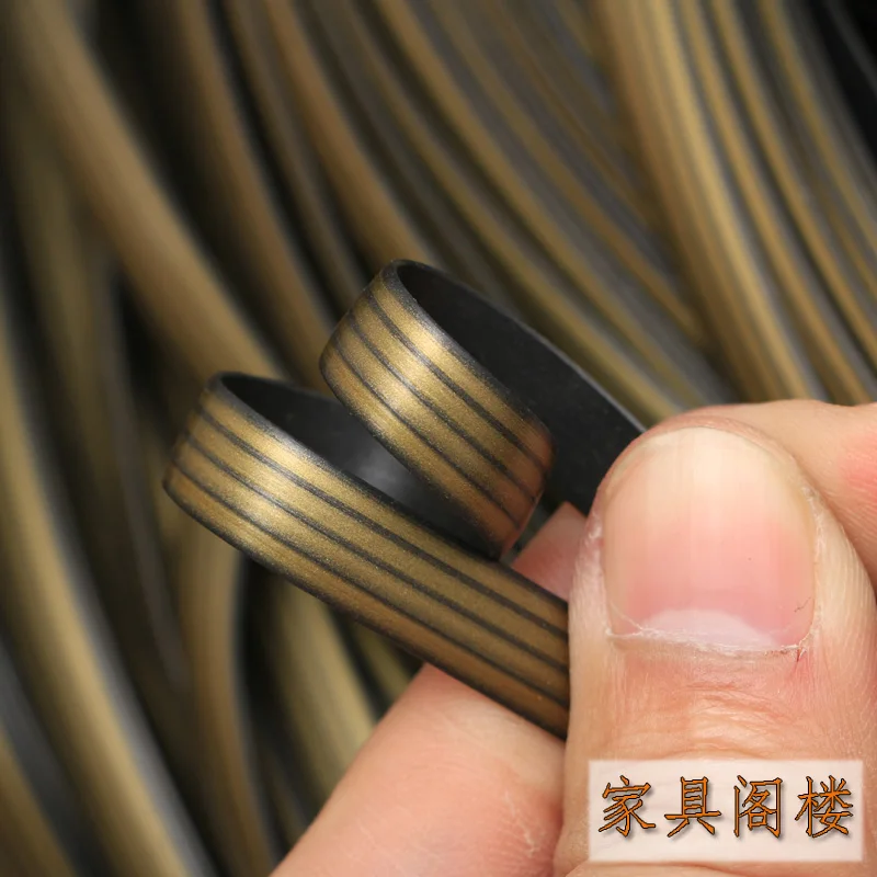 500G 70M Gold Gradient Flat Synthetic Rattan Weaving Material Plastic Rattan For Knit And Repair Chair Table Etc