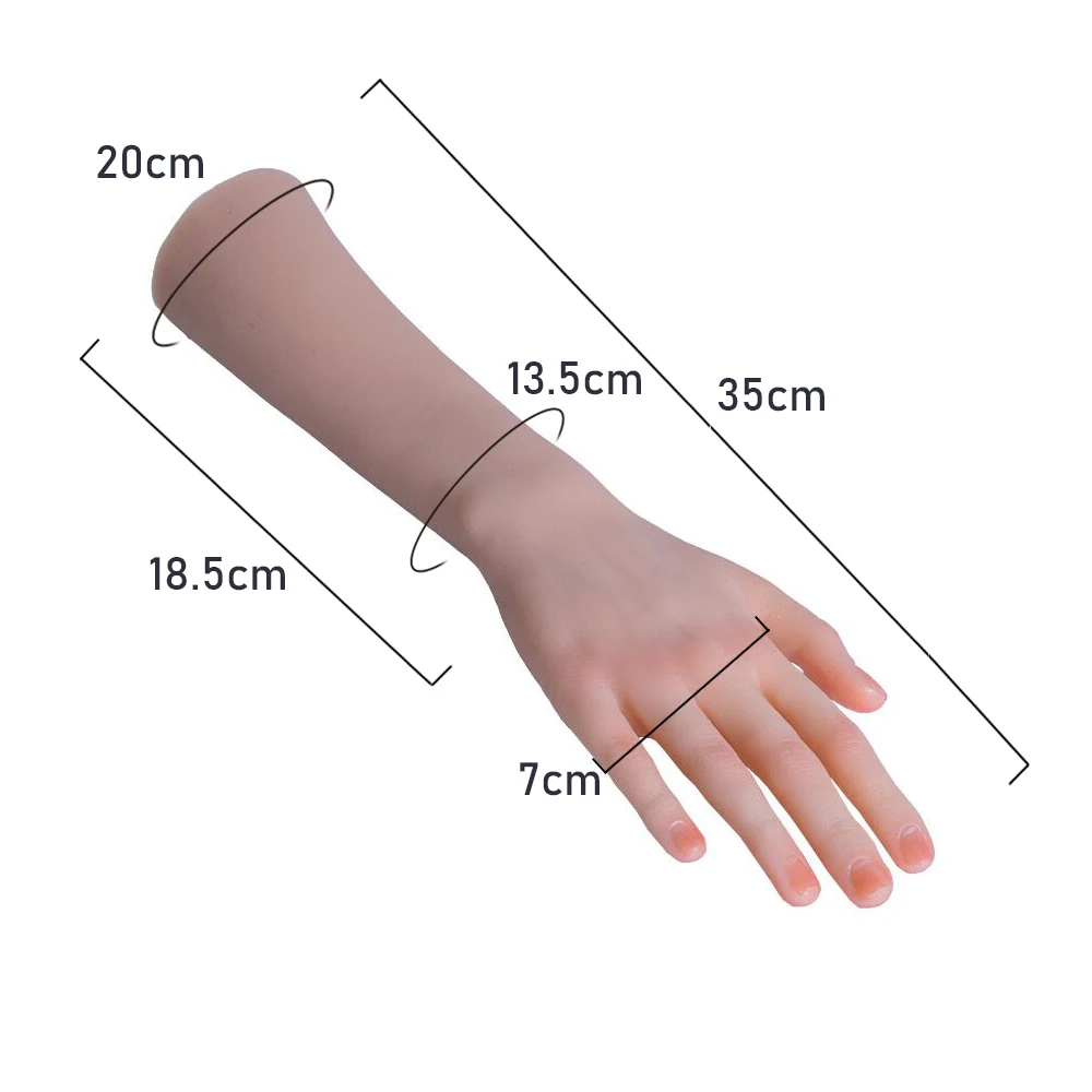 KnowU Silicone Children Hands With Arms Silicone Hand Model High Simulation Child Hand