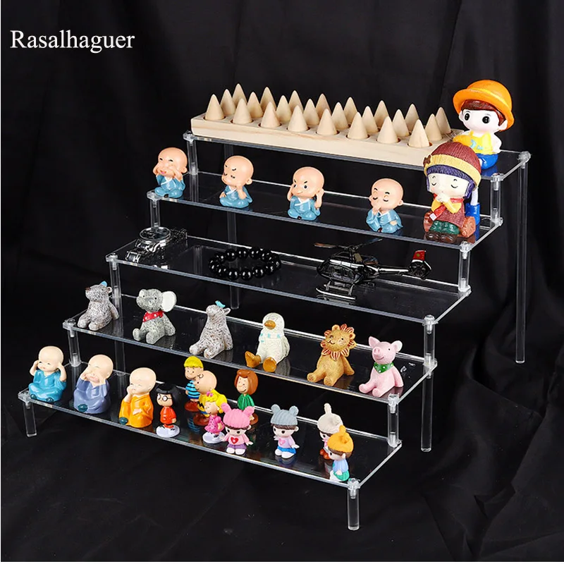 New Arrival Acrylic Figure  Display Stand Bracelet Jewellery Display Model Stud Decoration Put Handle Trapezoidal Makeup Shelf