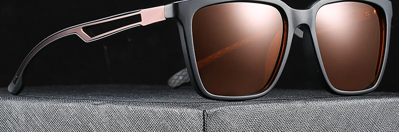 ZENOTTIC Platz Polarisierte Sonnenbrille Männer Marke Design Fahren Sonnenbrille Retro Outdoor Anti-Glare UV400 Brille Shades Brillen – Detail 10