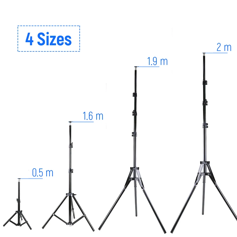 

1/4 Screw Head Tripod Universal Aluminum Selfie Stand Phone Holder Video Live Mount Digital Camera Photography Ring Light Tripod