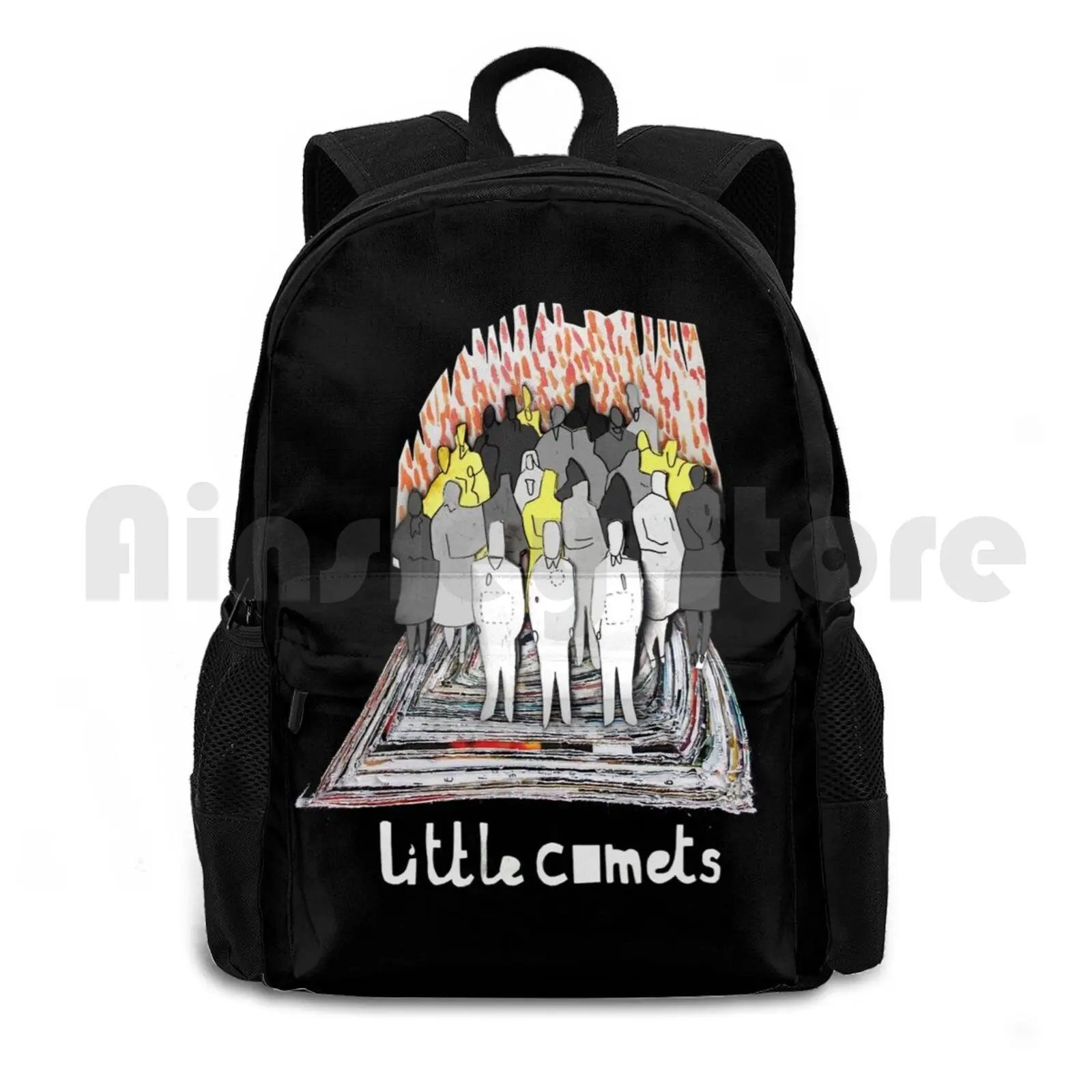 Little Comets-Album Covers Outdoor Hiking Backpack Waterproof Camping Travel Little Comets Logo Band Album Albums Cover Sleeve