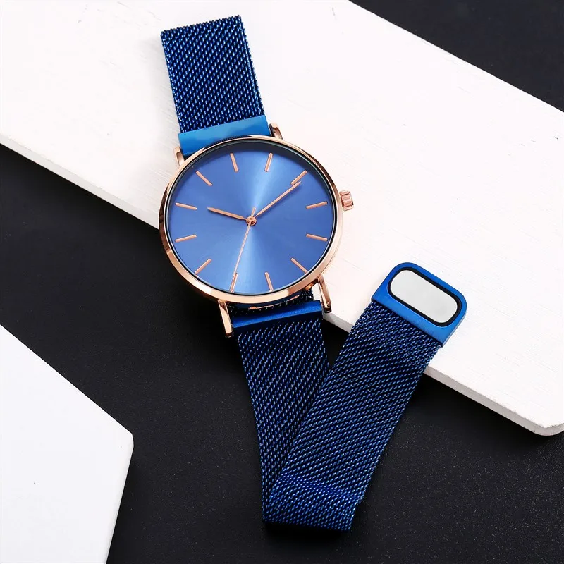 Free shipping men watch   milanese  magnet  watch for men  and  boy  student watches    thin simple  minimalist watch  watch men