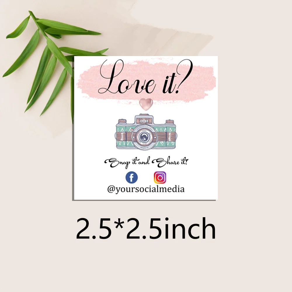 

Snap and Share Cards for Business Promotion, Small Business Package Inserts, Social Media Cards, Rose Gold