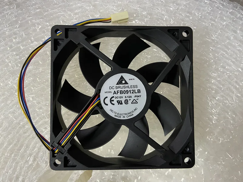 Delta Electronics AFB0912LB P04Y DC 12V 0.12A 90x90x15mm 4-Wire Server Cooling Fan