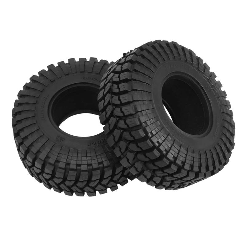 4PCS 110x39MM 1.9 Rubber Wheel Tires Tyre for 1/10 RC Crawler Car Axial SCX10 90046 SCX10 III AXI03007 Traxxas TRX4 D90