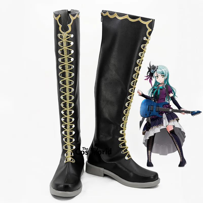 

BanG Dream Hikawa Sayo Anime Customize Cosplay Flat Shoes Boots