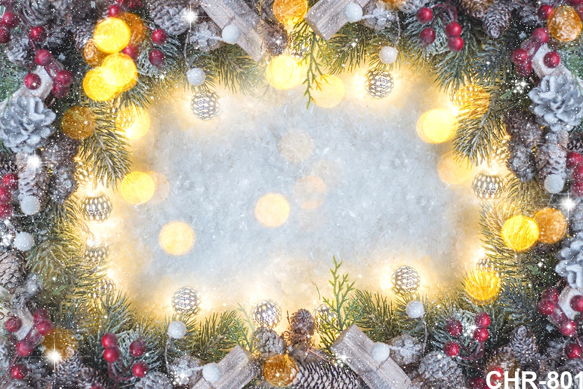 Winter Christmas Photography Background Snow Forest Wonderland Newborn Photography Props 1st Birthday Girl Birthday Decoration