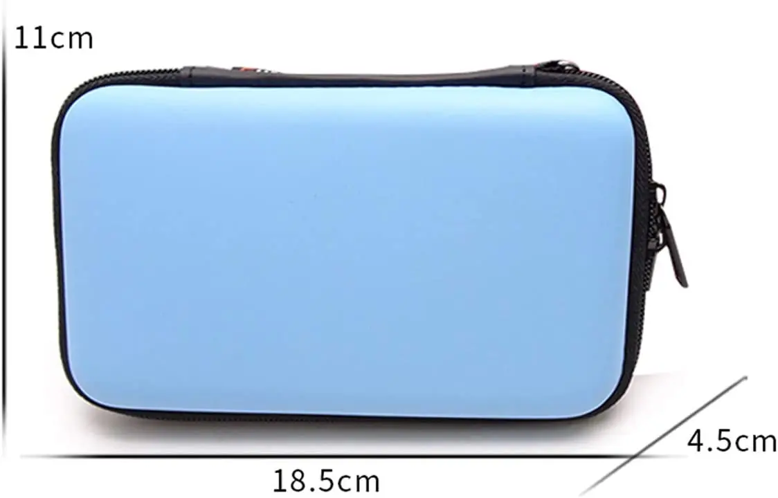 GHKJOK قرص صلب حقيبة حمل صدمات محرك الأقراص المحمولة سستة حقيبة القرص الصلب لبنك الطاقة ، كابل يو اس بي منتج إليكتروني