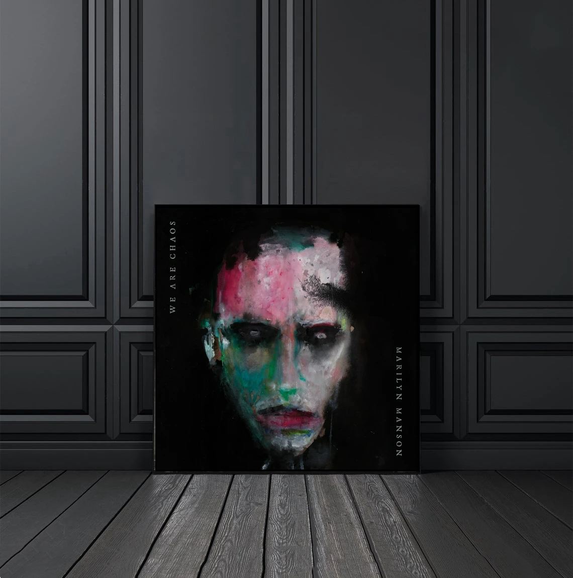 Marilyn Manson -  We Are Chaos Music Album Cover Poster Canvas Print Rap Hip Hop Music Star Singer Wall Painting Decoration