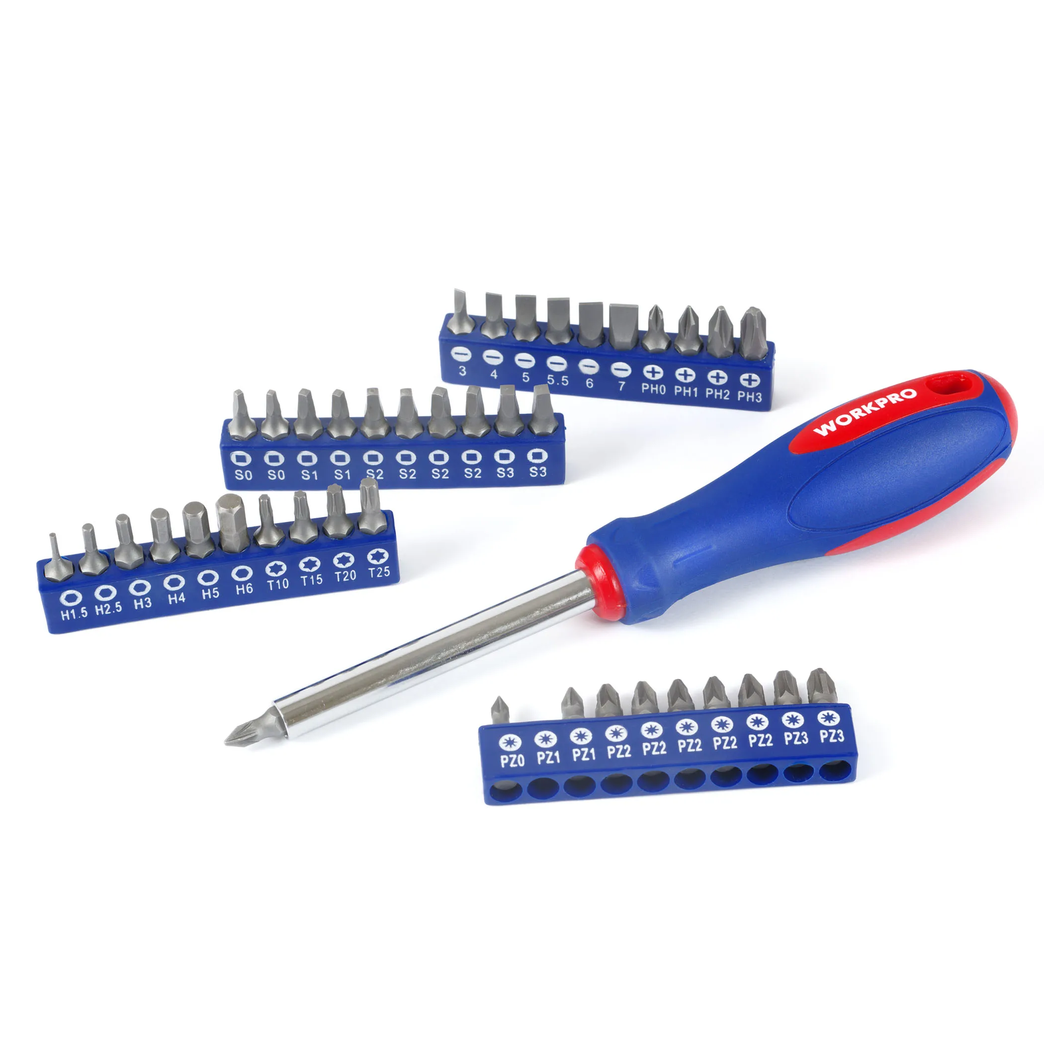 WORKPRO 정밀 스크루드라이버 세트, 전화 스크루드라이버 비트용, 55PC