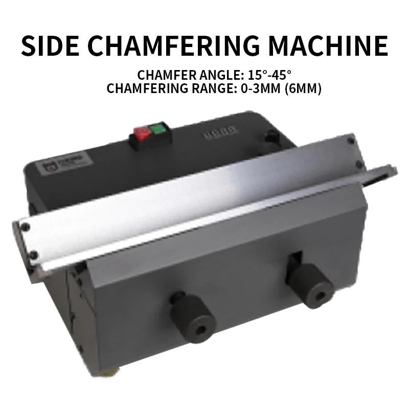 Mesin chamfer sisi TX-R300 380V, mesin Gerinda dan pemoles sudut daya tinggi Desktop 15 °-45 ° mesin chamfer portabel