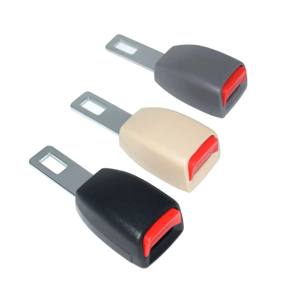 E24 2 x Car Seat Belt Clip Extender Safety Belts Extension Safebelt Extended Buckle For Child - 24.5mm Camlock Black