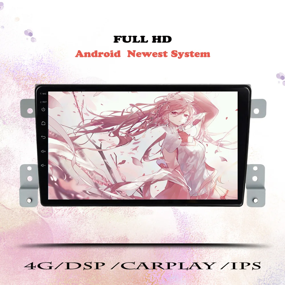 Android 14 128G Car Radio Stereo For Suzuki Grand Vitara 2005 2007 2009 2011 2015 Multimedia Player GPS Navigation DVD Head Unit