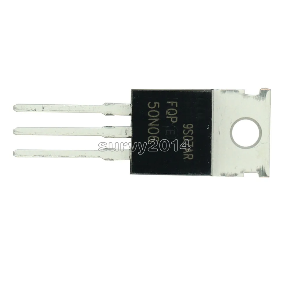 10 قطعة FQP50N06 50N06 MOSFET N-CH 60V 50A إلى-220 جديد