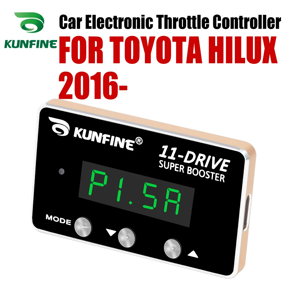 

KUNFINE Car Electronic Throttle Controller Racing Accelerator Potent Booster For TOYOTA HILUX 2016-After Tuning Parts Accessory