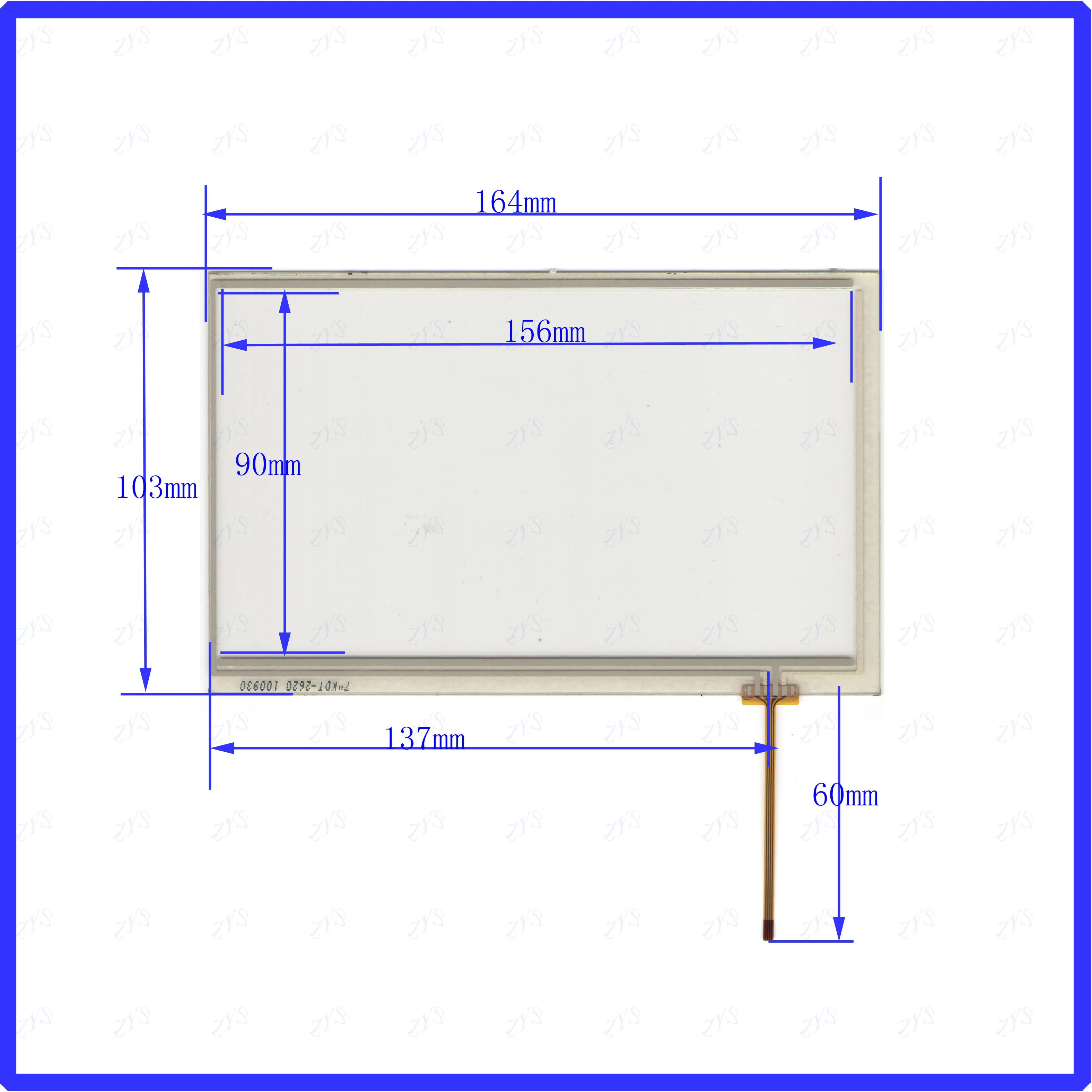 

ZhiYuSun 5PCS/Lot KDT2620 164*103mm suitable 4lines resistance screen this is compatible blass suitable 164*103