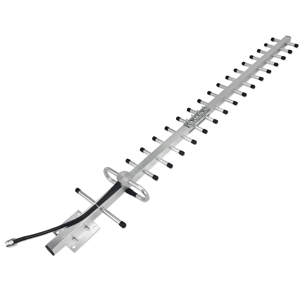 20 dBi Gain External Antenna For 2g 3g 4g Cellphone Signal Repeater GSM DCS LTE WCDMA Booster Outdoor Yagi Antenna 800-2500 MHz@