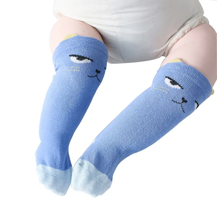 1 Pair Unisex Lovely Cute Cartoon Kids baby Socks Knee Girl Boy Baby Toddler  animal infant Soft Cotton socks 0-3 Y