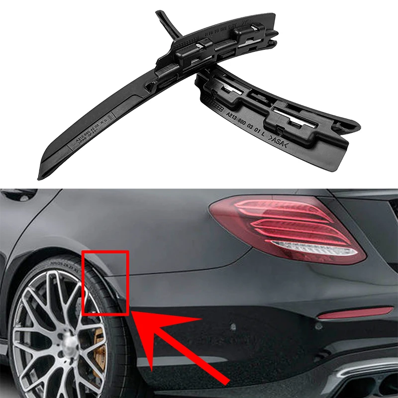 Parachoques trasero guardabarros llamarada extensión rueda ceja labios para Mercedes Benz W213 E200 E250 E300 E400 E53 E63 E43 AMG Sedan 2016-2022