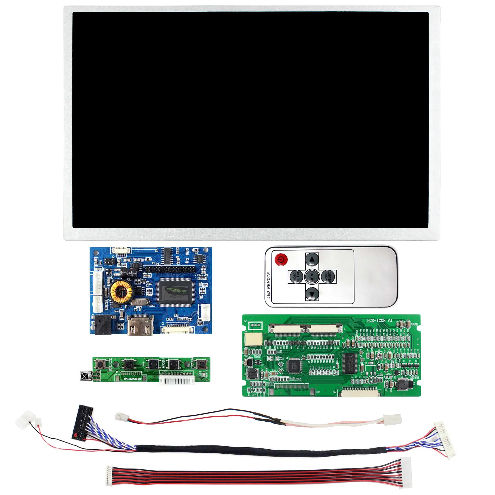 10.1 Inci AV101VW01 V3 800X480 Layar LCD HD Serta LCD Controller Board