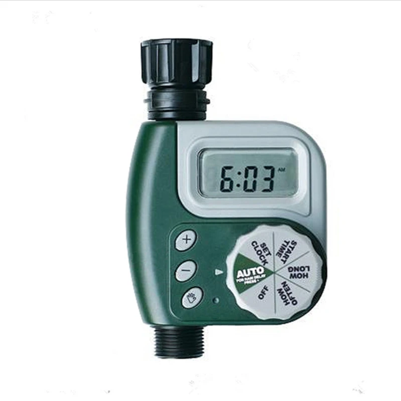 

Automatic watering sprinkler system programmable digital hose faucet timer irrigation controller