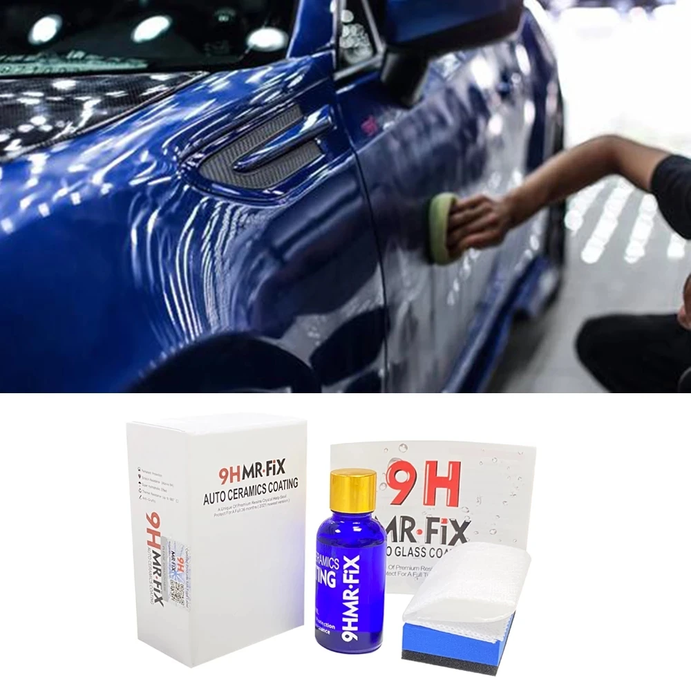 9H Car Polish Super Hydrophobic Glass Coating Motocycle Paint Care Anti-scratch Auto Detailing Glasscoat Car Liquid Ceramic Coat