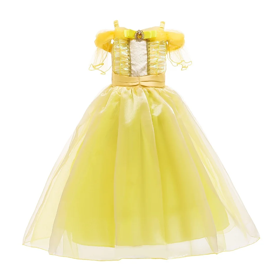 Robes de princesse Billy Cospaly pour enfants, robe de Rhsuperposée, performance de danse de carnaval, petite fille, poivre, luxe, enfants de 3 à 12 ans