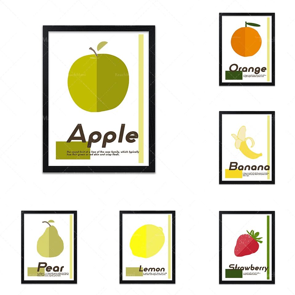 Cuisine Print-Fruit Poster-Abstract Poster Print