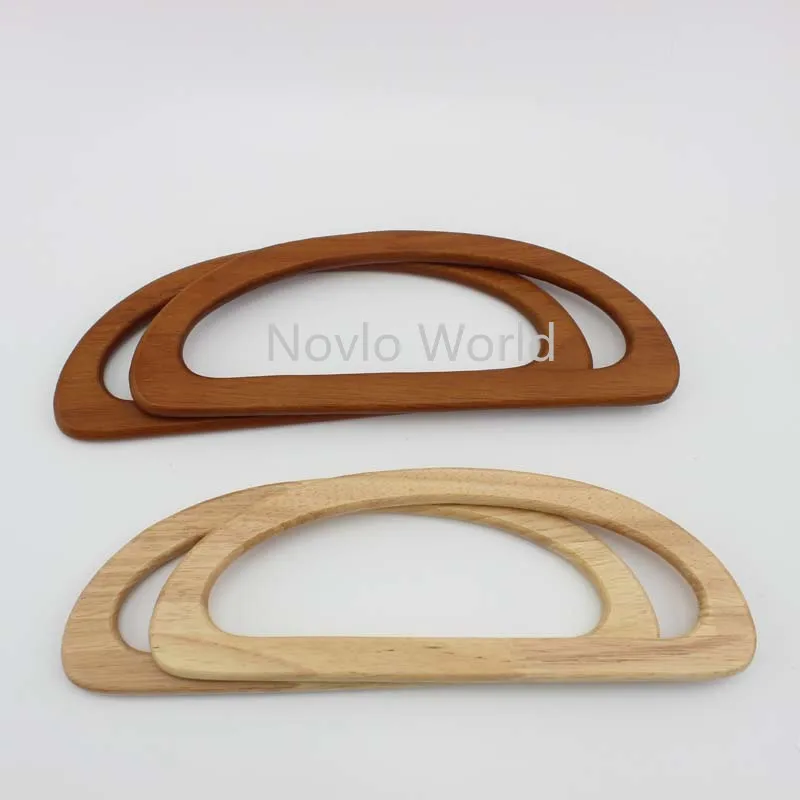 4-10 peças, 24x9cm 3 cores forma d acolchoamento artesanato fornecimento para desenhar sua bolsa de madeira bolsa peças