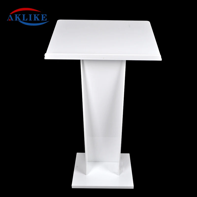 2024 Popular Pulpit Transparent Acrylic Podium Conference Lectern Activity Pulpit Customized Logo Free Shipping