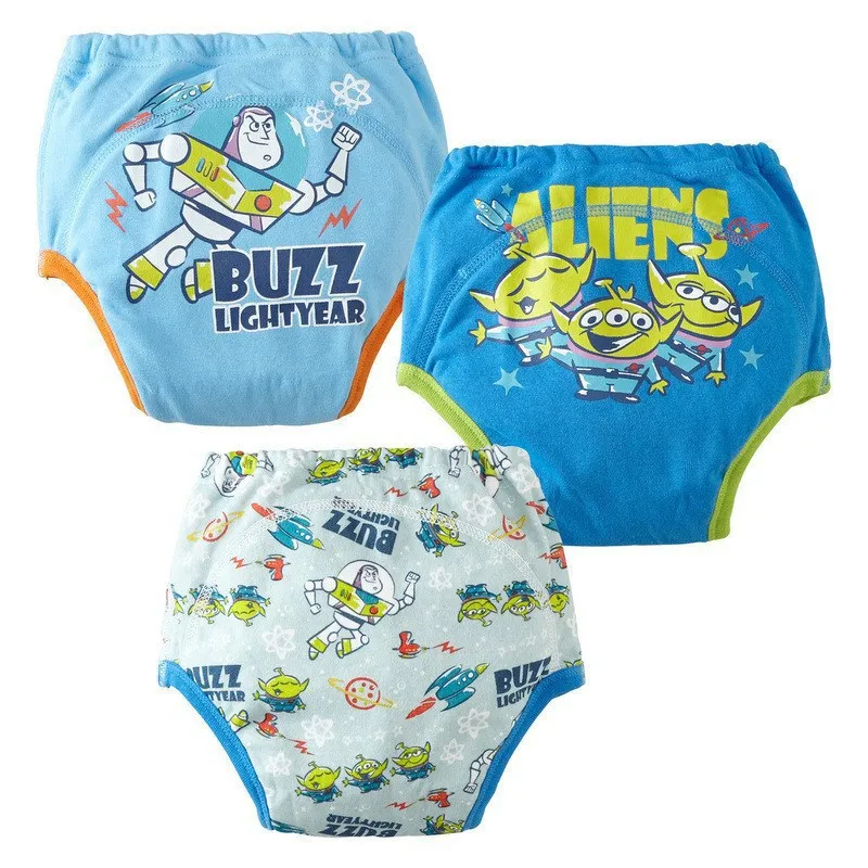 3 Pieces/Batch Disney 1-3 Years Old Children Underwear Newborn Boys and Girls Cotton Cartoon Training Pants