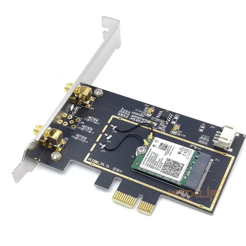 M.2 WiFi Adapter M2 NGFF Key A E to PCI Express PCIE Bluetooth Converter for PC Desktop PCI-E network card AX210 9260 8260