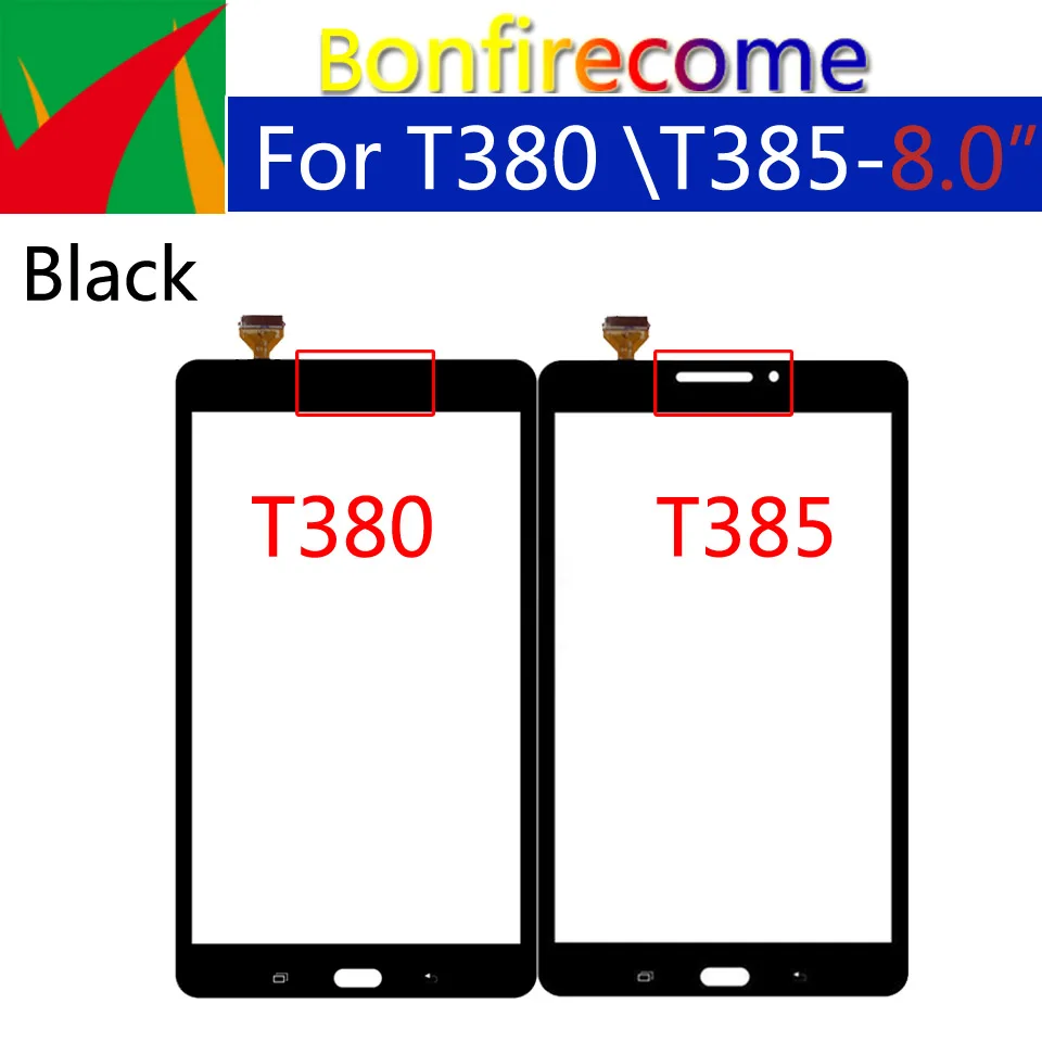 For Samsung Galaxy Tab A 8.0 SM-T380 SM-T385 T380 T385 Touch Screen Digitizer Panel Glass Lens LCD Front Sensor Replacement