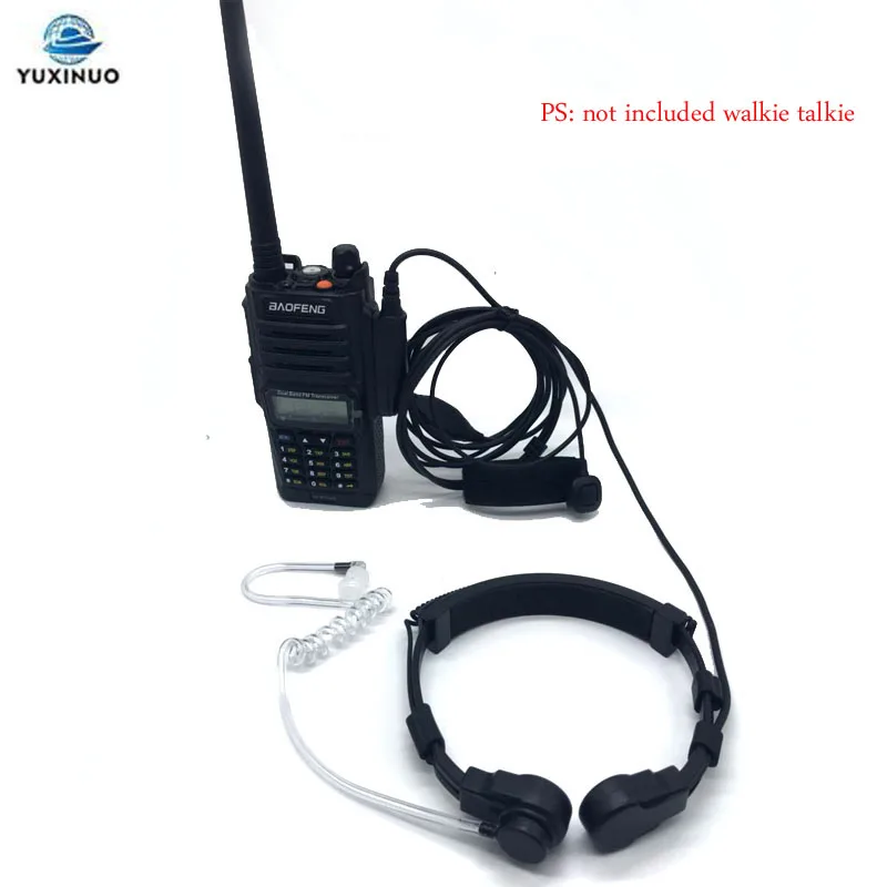 

Baofeng Radio UV-9R Plus BF-9700 BF-A58 Extendable Throat Vibration PTT Mic Earpiece Headset for UV-XR UV9R GT-3WP Walkie Talkie