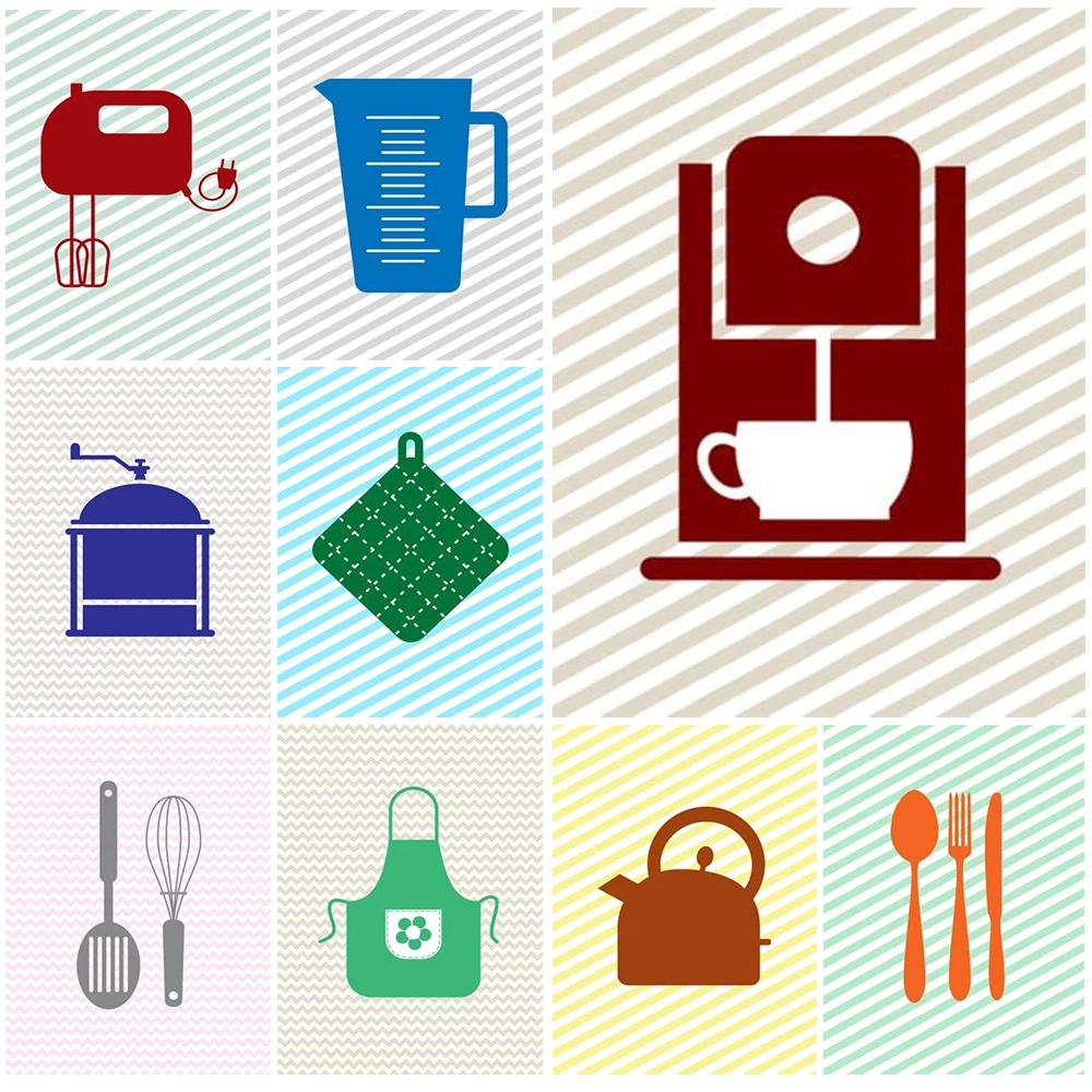 

Modern Kitchen Nordic Poster Minimalist Coffee Machine Wall Art Canvas Painting Posters Wall Pictures For Living Room Unframed