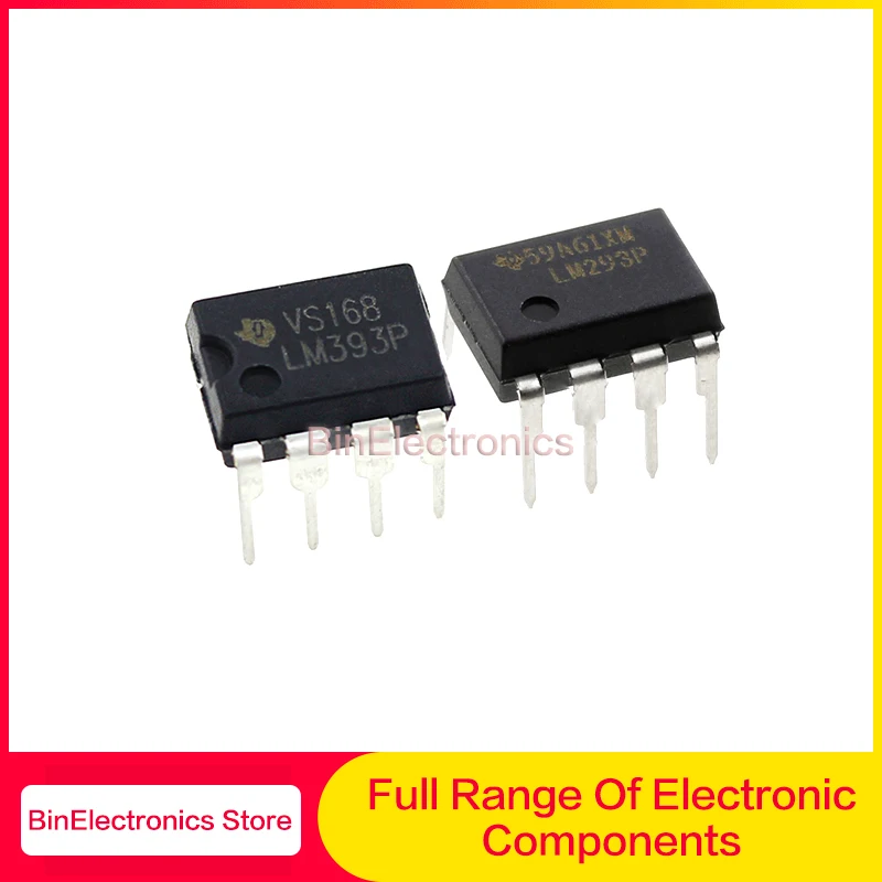 

10PCS Brand New Original Authentic LM293P LM393P DIP-8 Low Power Voltage Comparator LM293 LM393