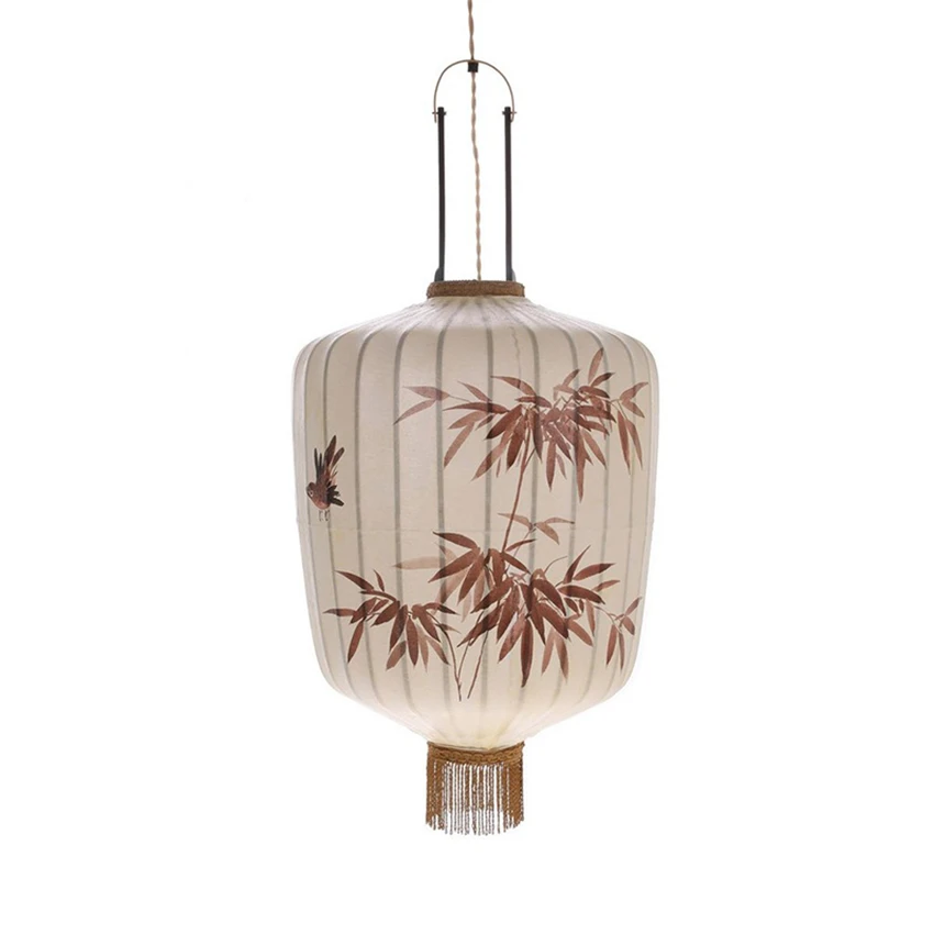 New Chinese antique lantern pendant lights study tea room art retro court lamps living dining room decor hanging lights fixtures