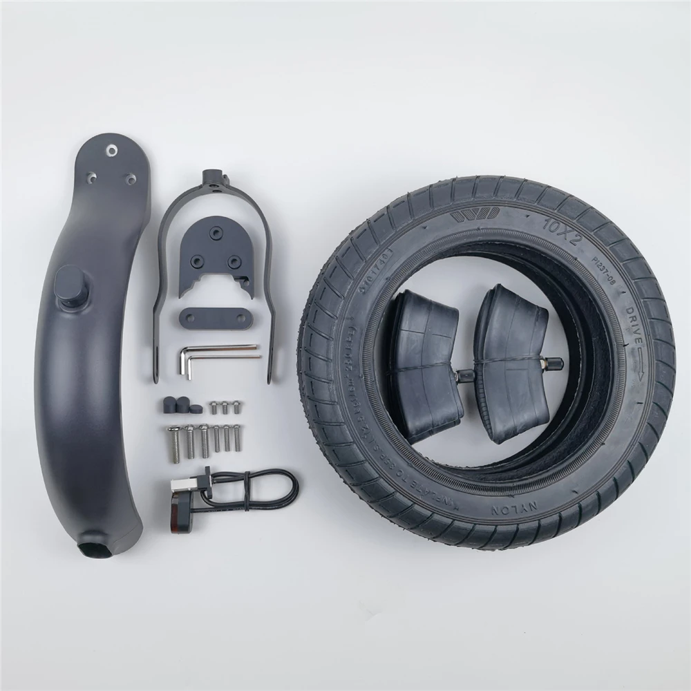 

New Kit Accessories Modified 10-Inch Rear Wheel Kit 10 x 2 Tire better passability and comfort for M365 1S Pro