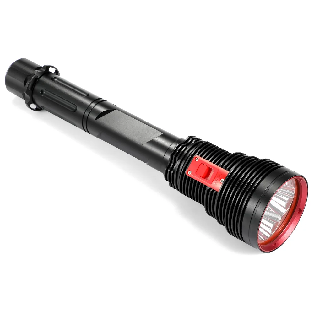 Powerful 4xXHP70.2 High Power LED Dive Flashlight Professional Waterproof Diving Tactical Torch 26650 Outdoor Fish Hunting Light