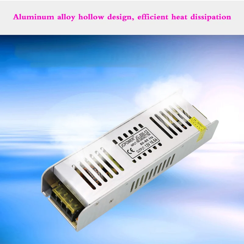 Mini AC to DC 12v 16.5A 200W Power Supply 220v to 12v Led Drver Lighting Transformer Adapter For LED Strip Monitoring Equipment