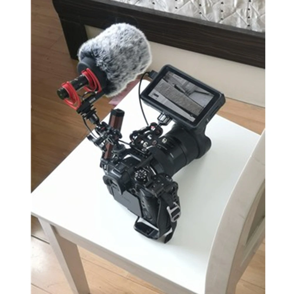 Dead Katze Mikrofon Pelzigen Starre Windschutzscheibe Muff Mic Wind Abdeckung Pelz Filter Außen Mikrofon Windschutz für Ritt VideoMic NTG – Detail 2