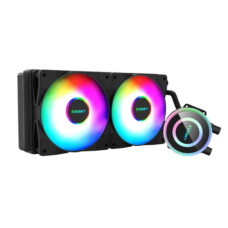 Intel/AMD CPU RGB Water Cooler Processor Radiator Water Cooler 6 Heatpipes Tower CPU Cooler Building Computer One-Stop Solution