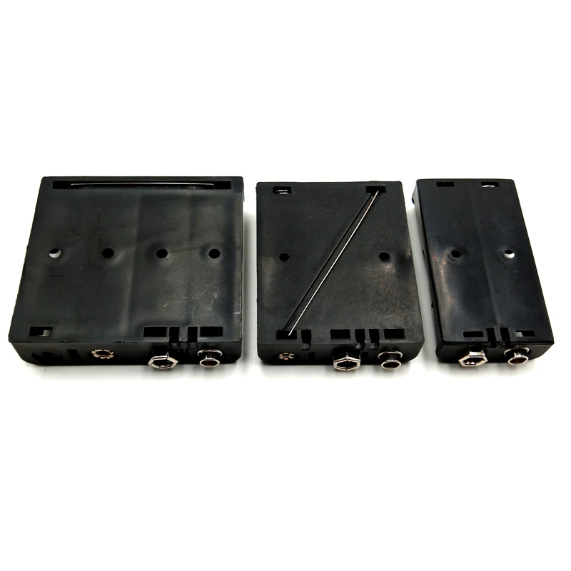 30pcs/lot MasterFire Plastic AA Battery Holder Cover Shell for 2x 3x 4x 1.5V AA Batteries Storage Box Case With 9V Connector