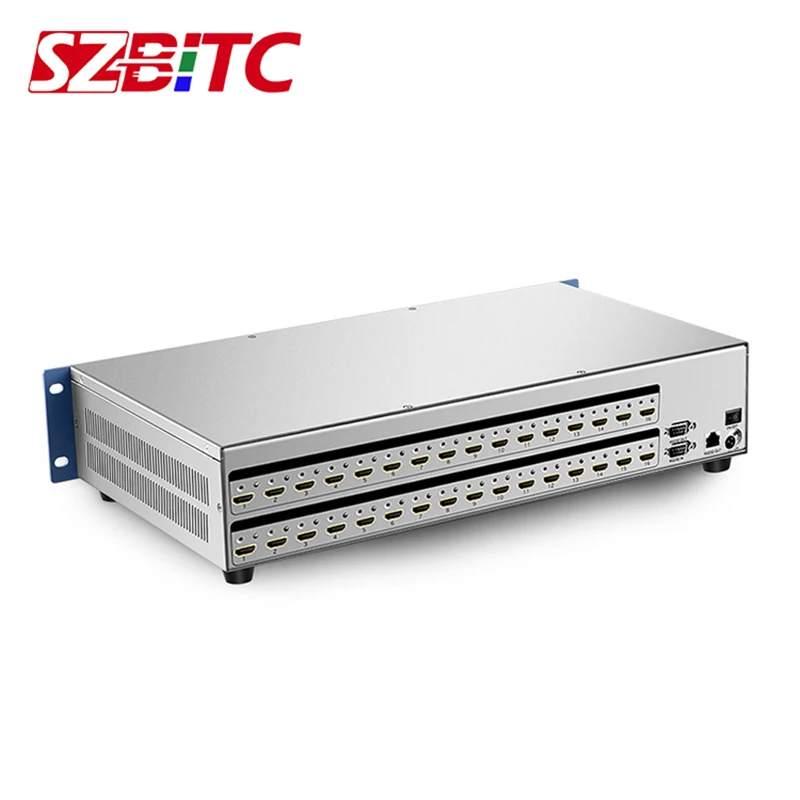 Szbitc 16x16 hdmi matriz 4 k hdmi interruptor 16 em 16 para fora canais completos suporte 4 k, 1080 p @ 120 hz, azul-ray, edid com controle remoto