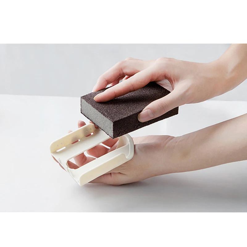 شاومي الإبداعية نانو الصنفرة الإسفنج ممسحة مع مقبض ديسكالر تنظيف فرشاة ل وعاء أسفل الصدأ إزالة التلوث ماجيك مسح