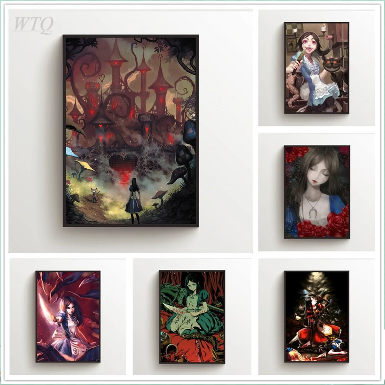 Anime Posters Alice Madness Returns Wall Poster Canvas Painting Wall Decor Posters Wall Art Picture Room Decoration Home Decor