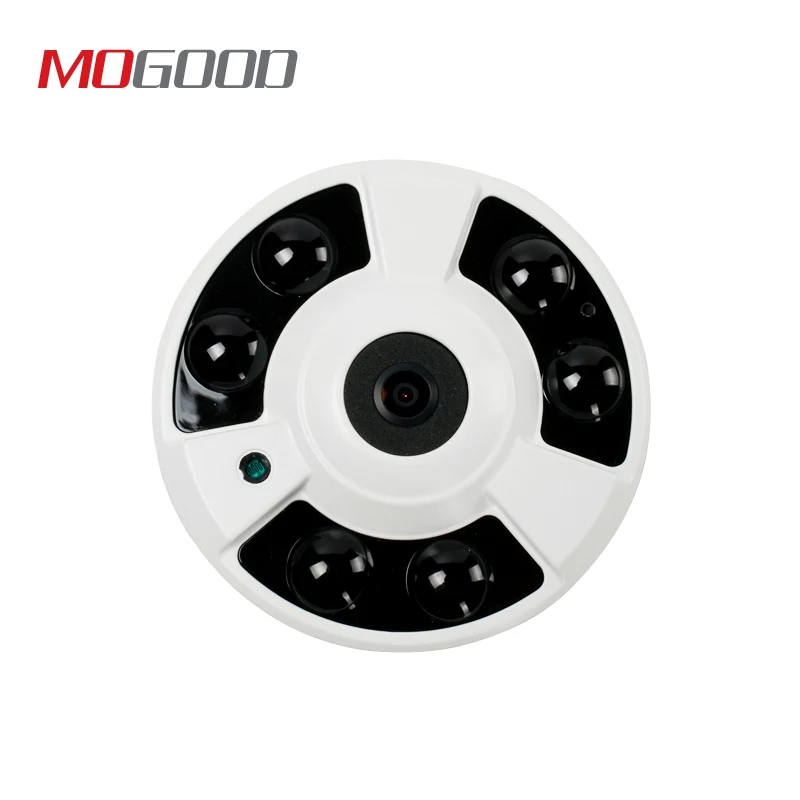 

MoGood International Version 4MP 360 Degree Panoramic Fisheye Camera IP Camera Support Built-in Microphone ONVIF PoE IR P2P App